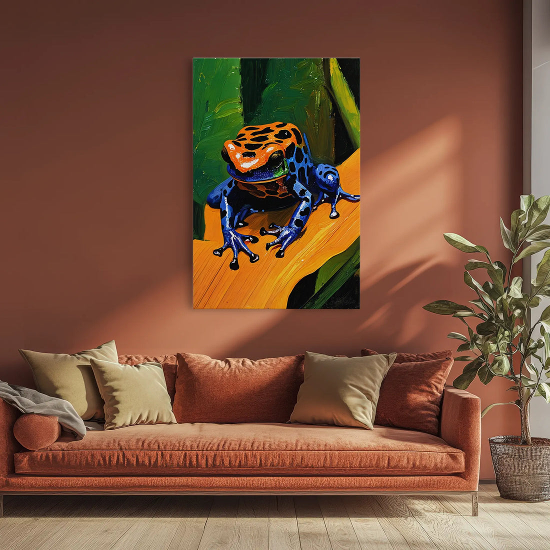 Jungle Jewel Poison Dart Frog on Gold Leaf Giclée Print 231083 Visual Wall Art AR2:3V Giclée Print
