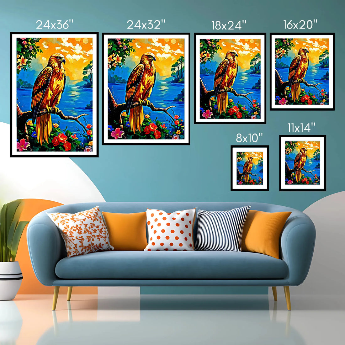 Kamchatkan-Golden Eagle-Framed Paper Print-452219 Visual Wall Art Framed Print