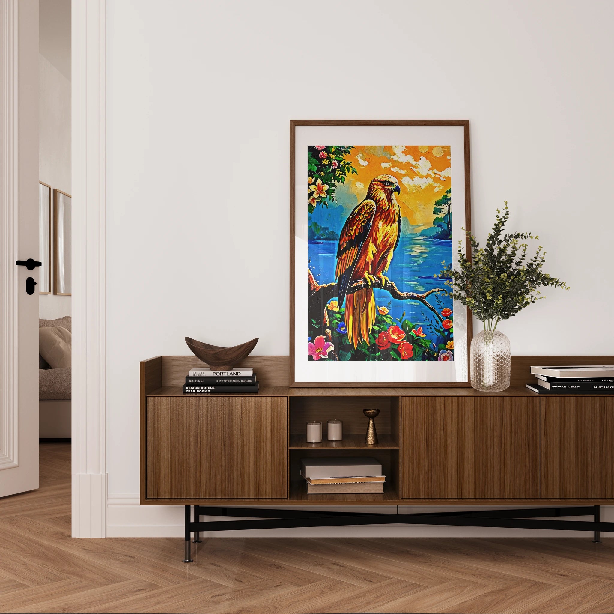 Kamchatkan-Golden Eagle-Framed Paper Print-452219 Visual Wall Art Framed Print