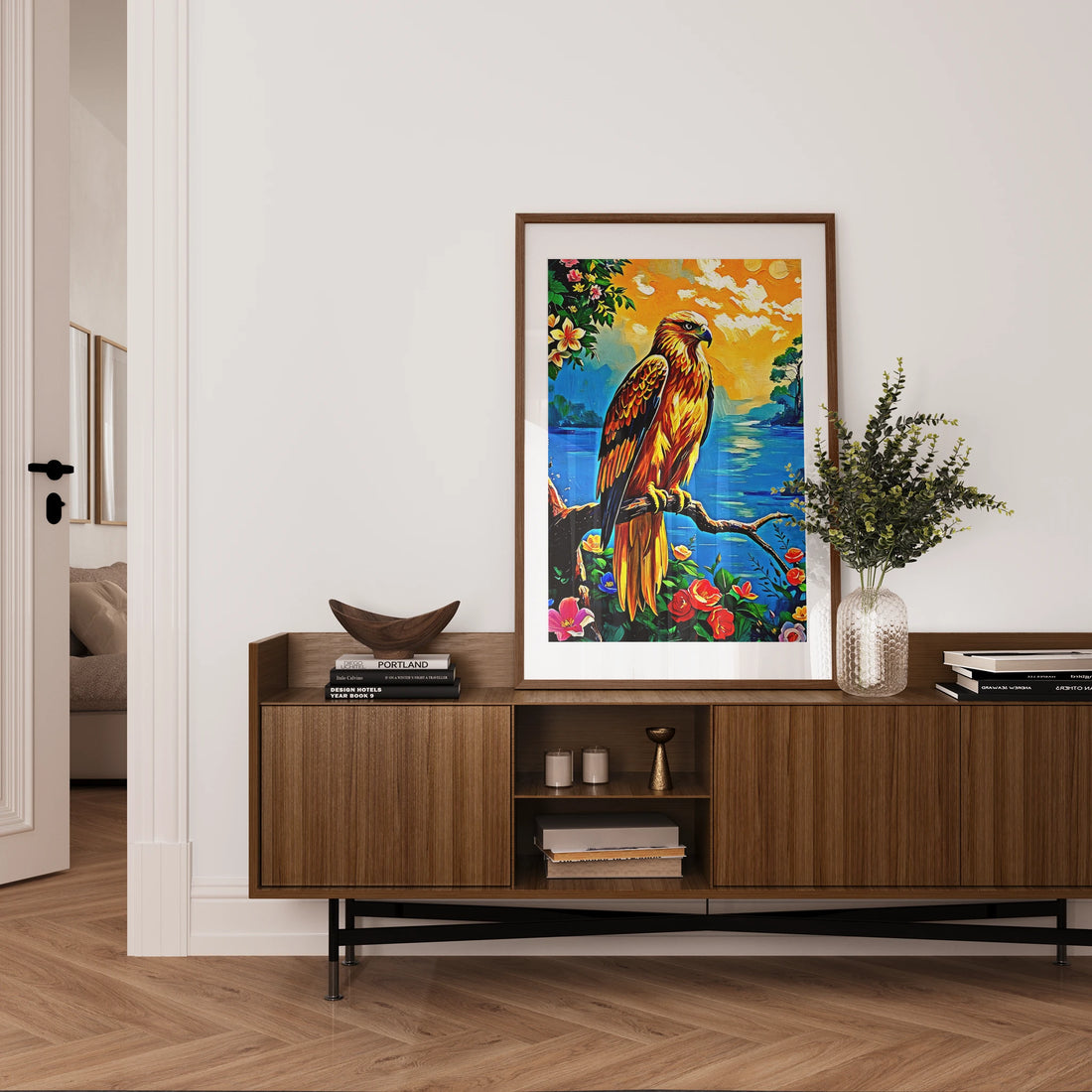 Kamchatkan-Golden Eagle-Framed Paper Print-452219 Visual Wall Art Framed Print