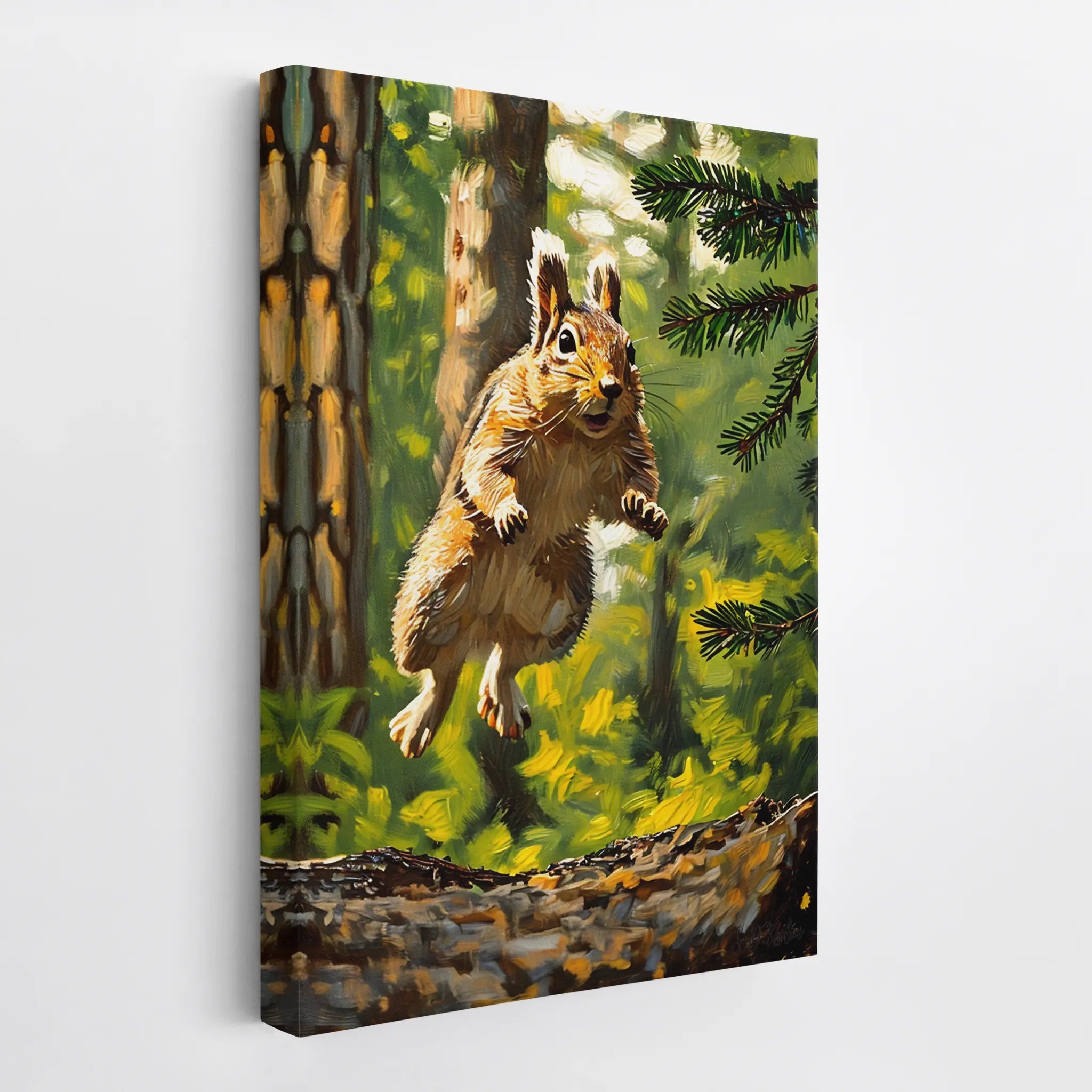 Leap of Light Squirrel in Midair Giclée Print 231084 Visual Wall Art AR2:3V Giclée Print