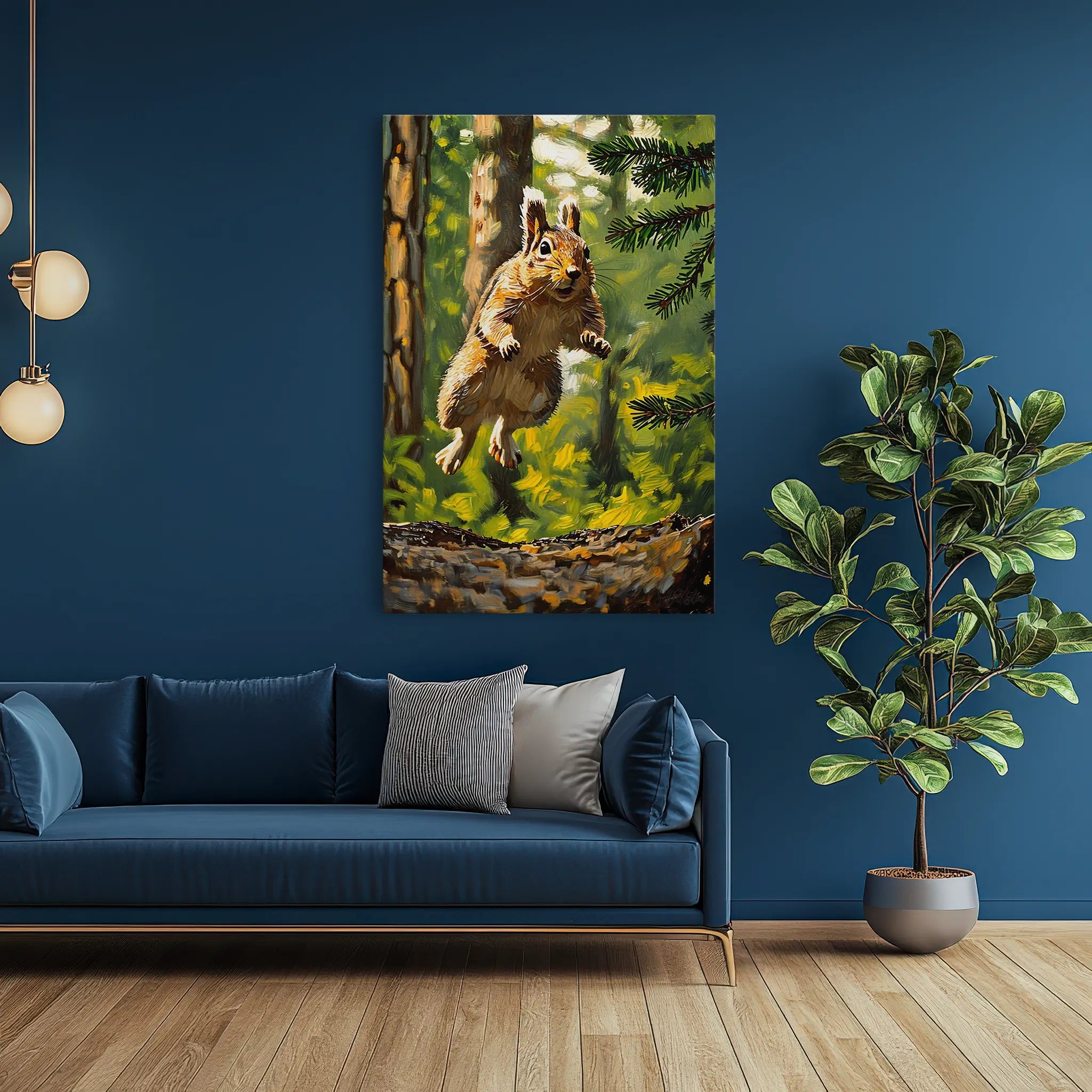 Leap of Light Squirrel in Midair Giclée Print 231084 Visual Wall Art AR2:3V Giclée Print