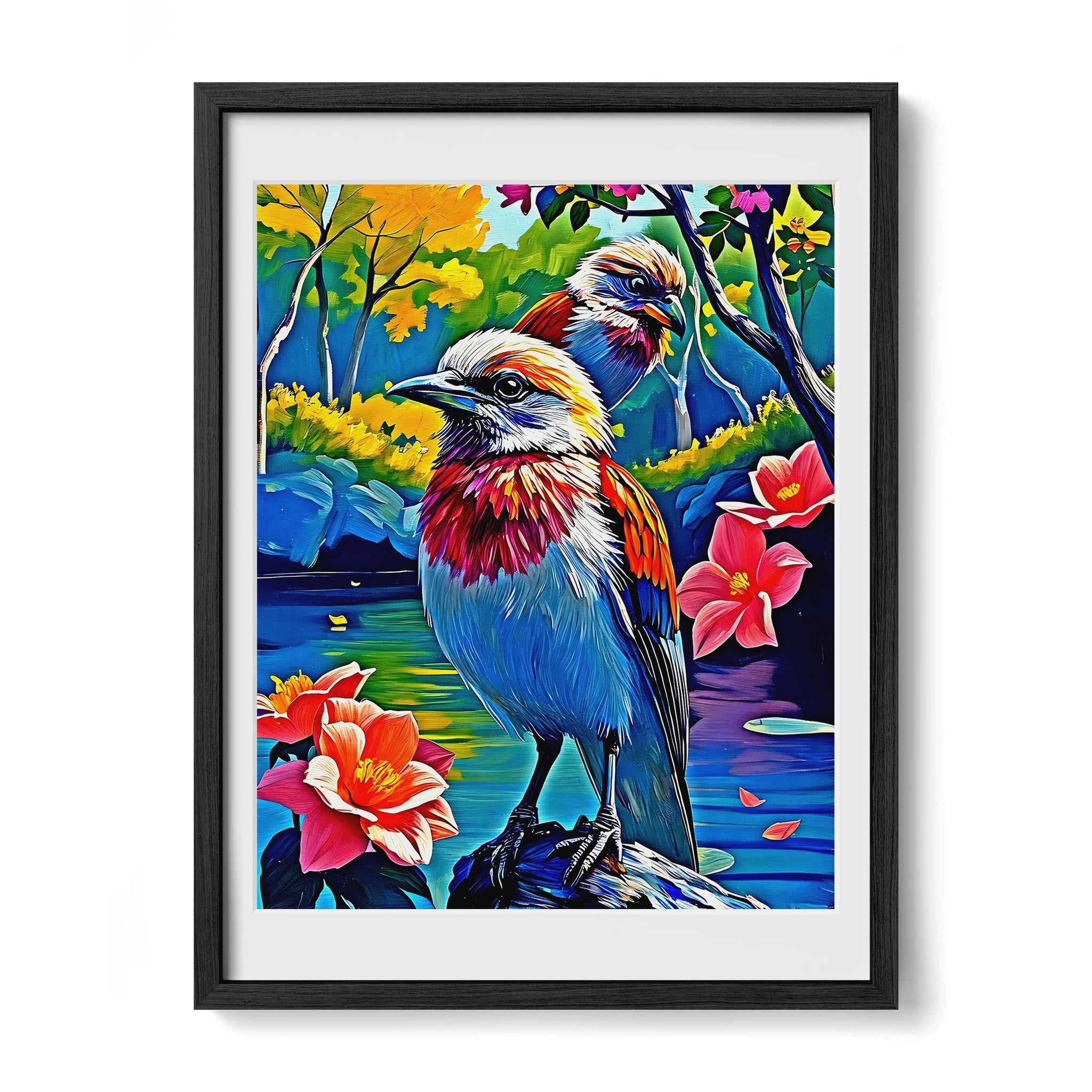 Lilac Breasted Roller Coracias Caudatus-Bird-452201 Visual Wall Art Framed Print