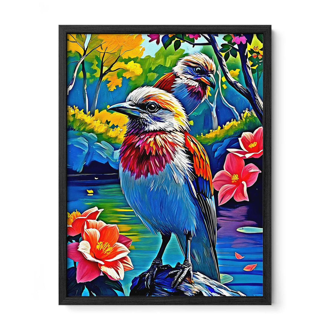 Lilac Breasted Roller Coracias Caudatus-Bird-452201 Visual Wall Art Framed Print