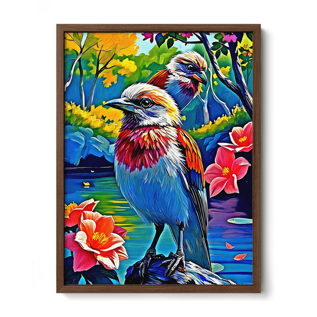 Lilac Breasted Roller Coracias Caudatus-Bird-452201 Visual Wall Art Framed Print