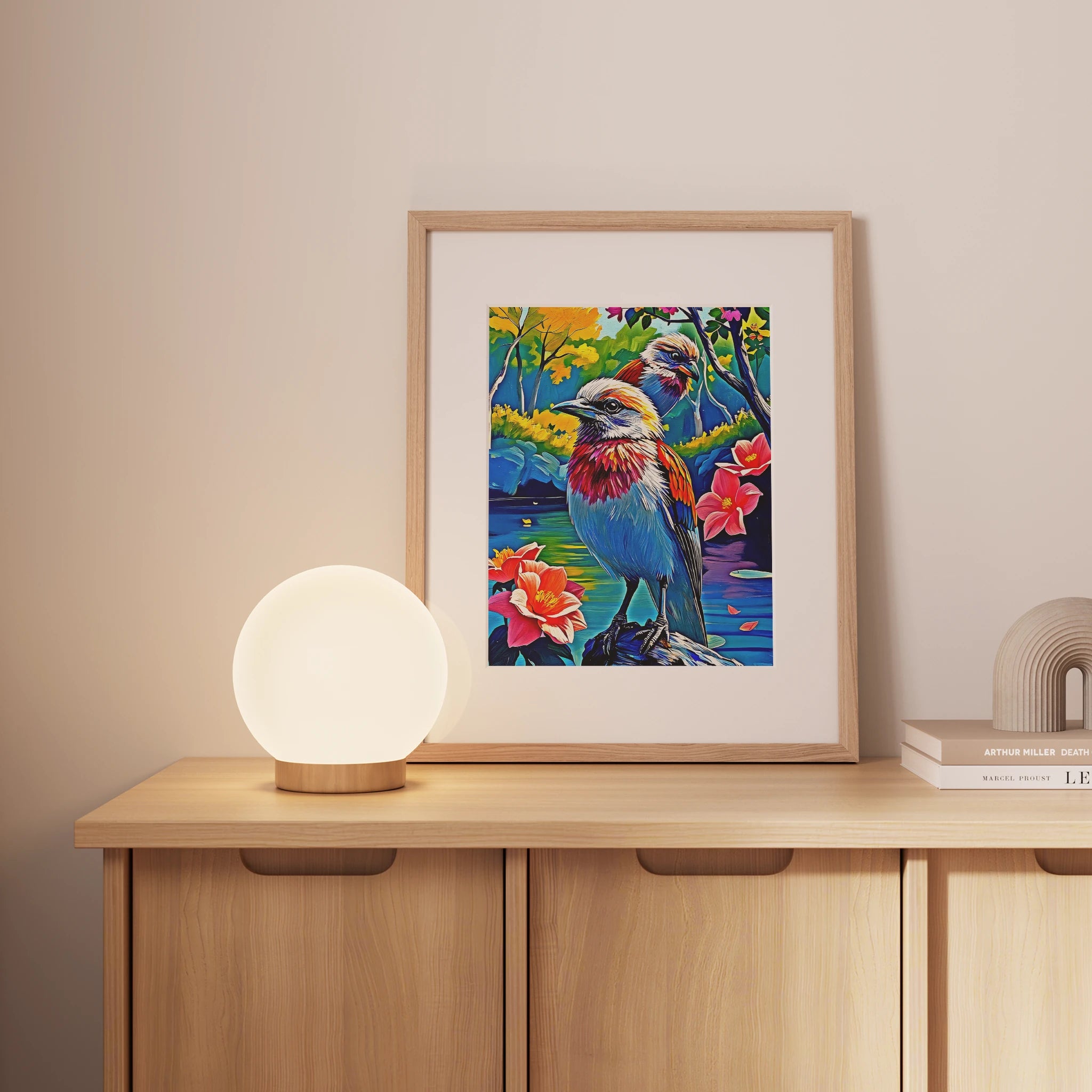 Lilac Breasted Roller Coracias Caudatus-Bird-452201 Visual Wall Art Framed Print