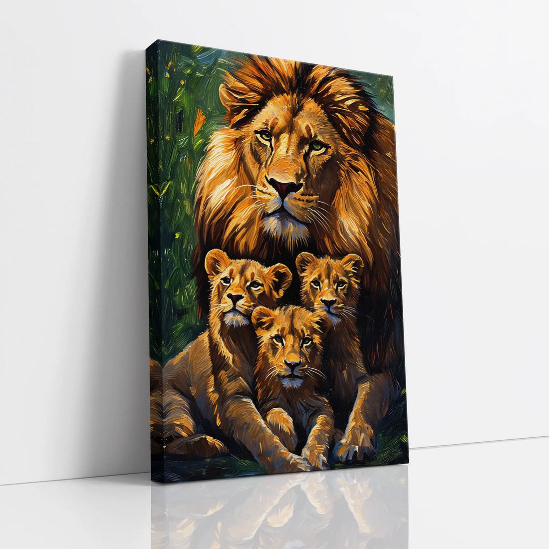 Lion King and Cubs at Rest Giclée Print 231085 Visual Wall Art AR2:3V Giclée Print
