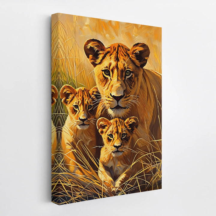 Lion Mother’s Shelter Giclée Print 231086 Visual Wall Art AR2:3V Giclée Print