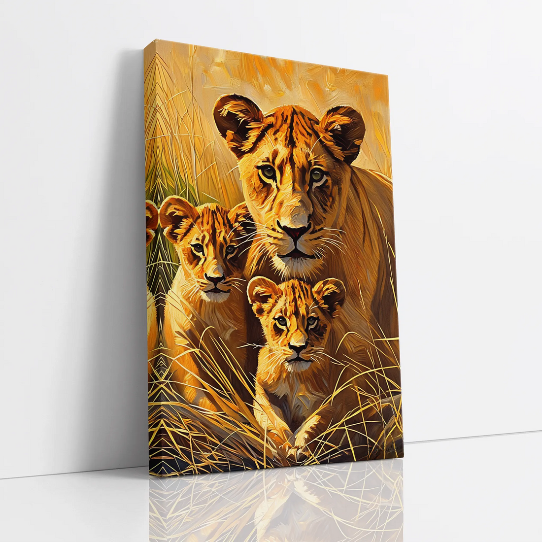 Lion Mother’s Shelter Giclée Print 231086 Visual Wall Art AR2:3V Giclée Print