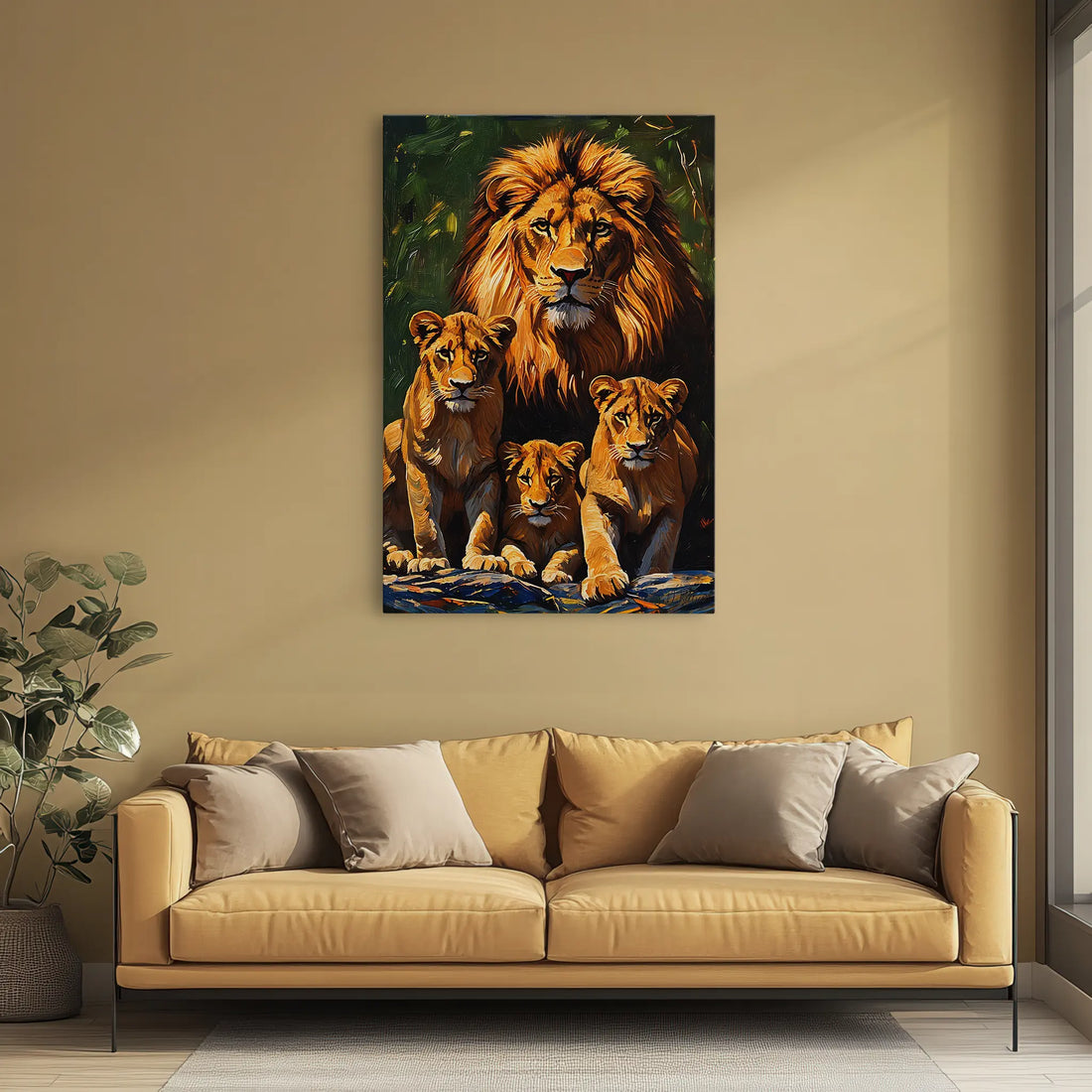 Lion Pride on the Rocks Giclée Print 231087 Visual Wall Art AR2:3V Giclée Print