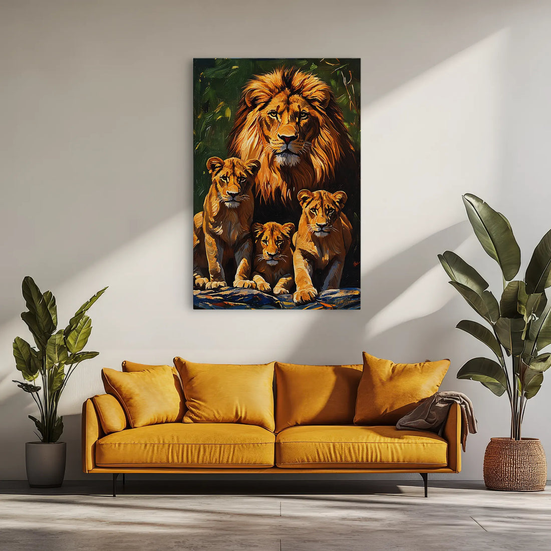 Lion Pride on the Rocks Giclée Print 231087 Visual Wall Art AR2:3V Giclée Print