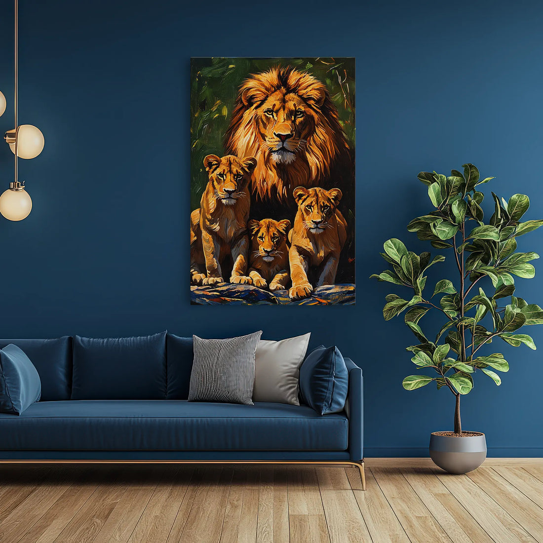 Lion Pride on the Rocks Giclée Print 231087 Visual Wall Art AR2:3V Giclée Print