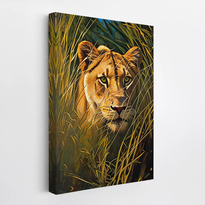 Lioness in Tall Grass Giclée Print 231026 Visual Wall Art AR2:3V Giclée Print