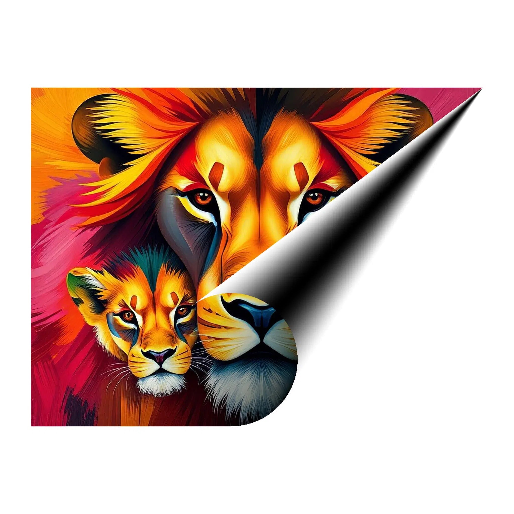 Little Cubs King Lion Giclée Print 43127 Giclée Rolled Canvas Print Visual Wall Art