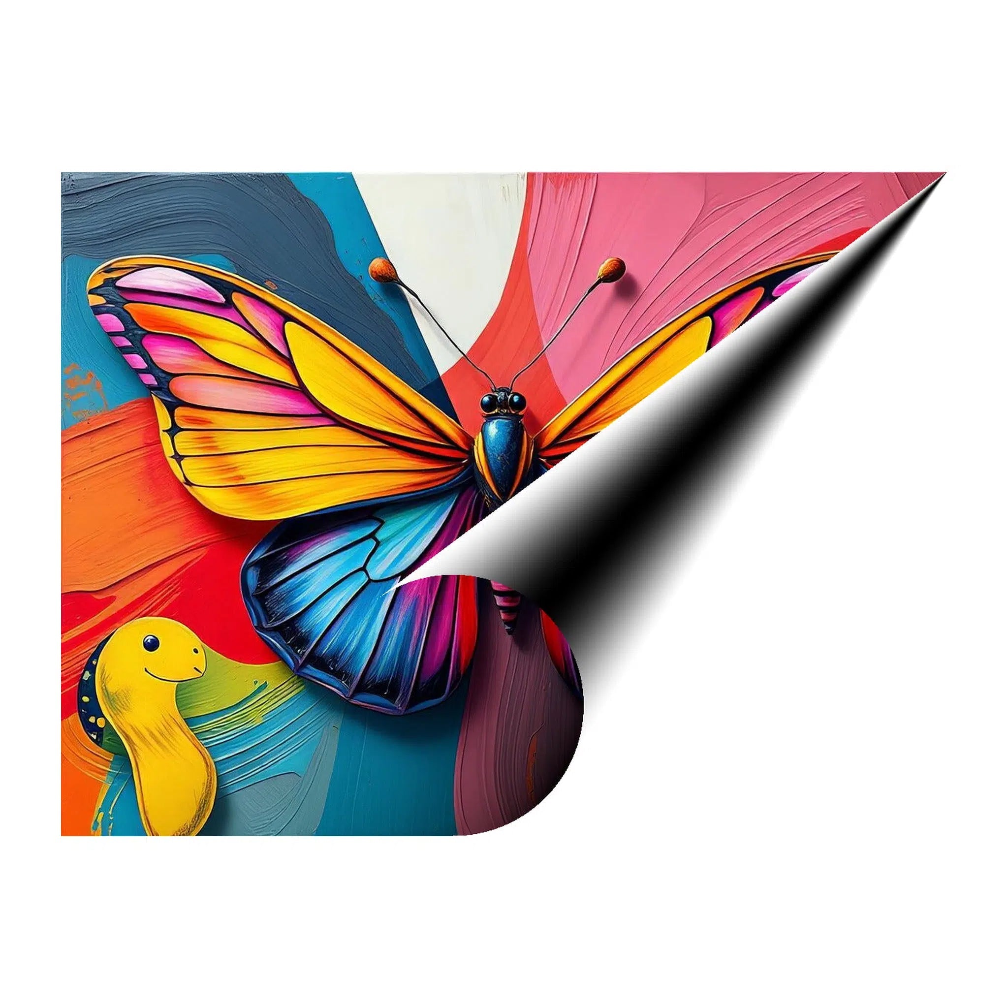 Lively Butterfly Giclée Print 43502 Giclée Fine Art Matte Paper Print Visual Wall Art