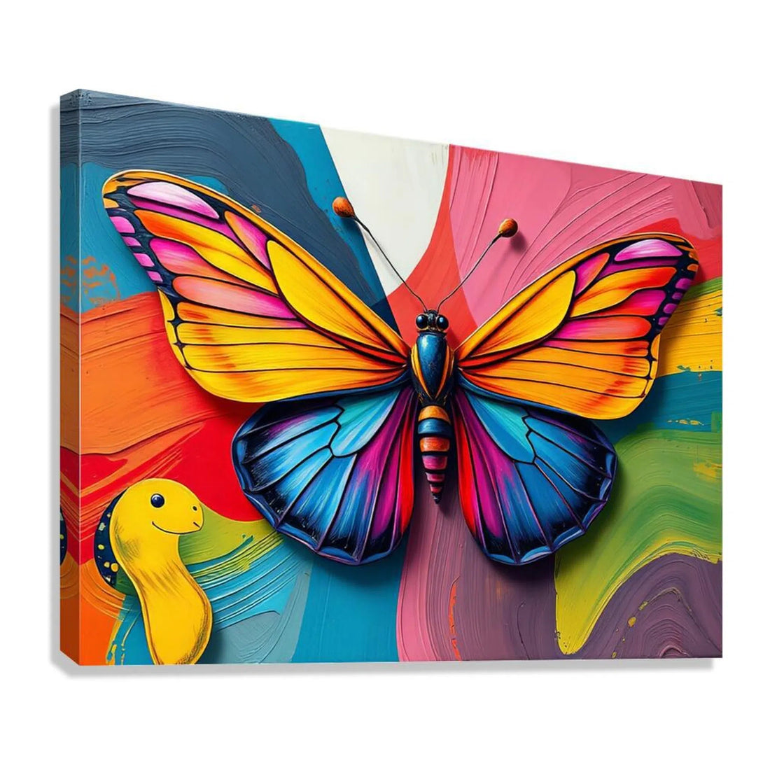 Lively Butterfly Giclee Print 43502 Giclée Stretched Canvas Print Pictorem.com