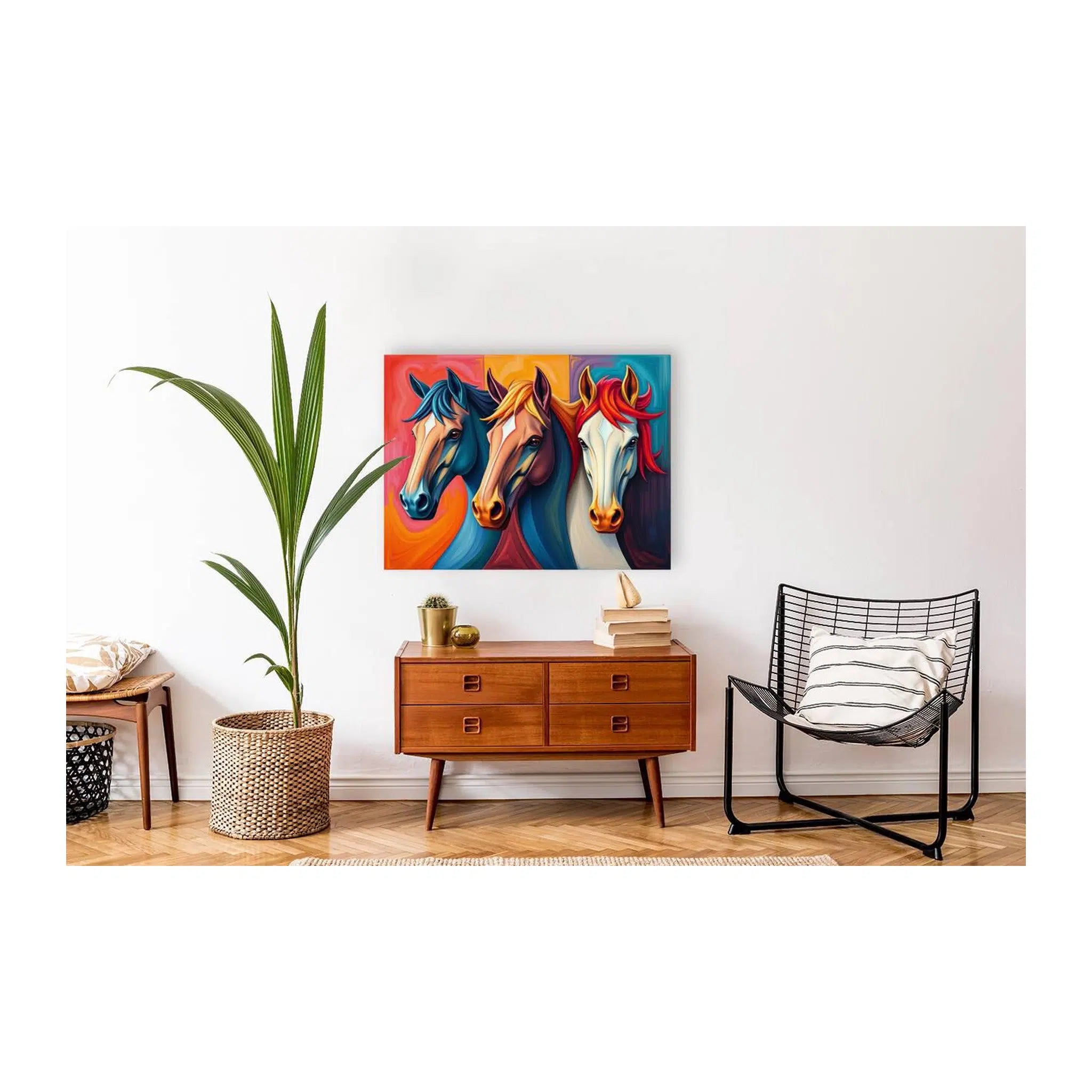 Looking At Viewers Horses Giclée Print 43118 Visual Wall Art