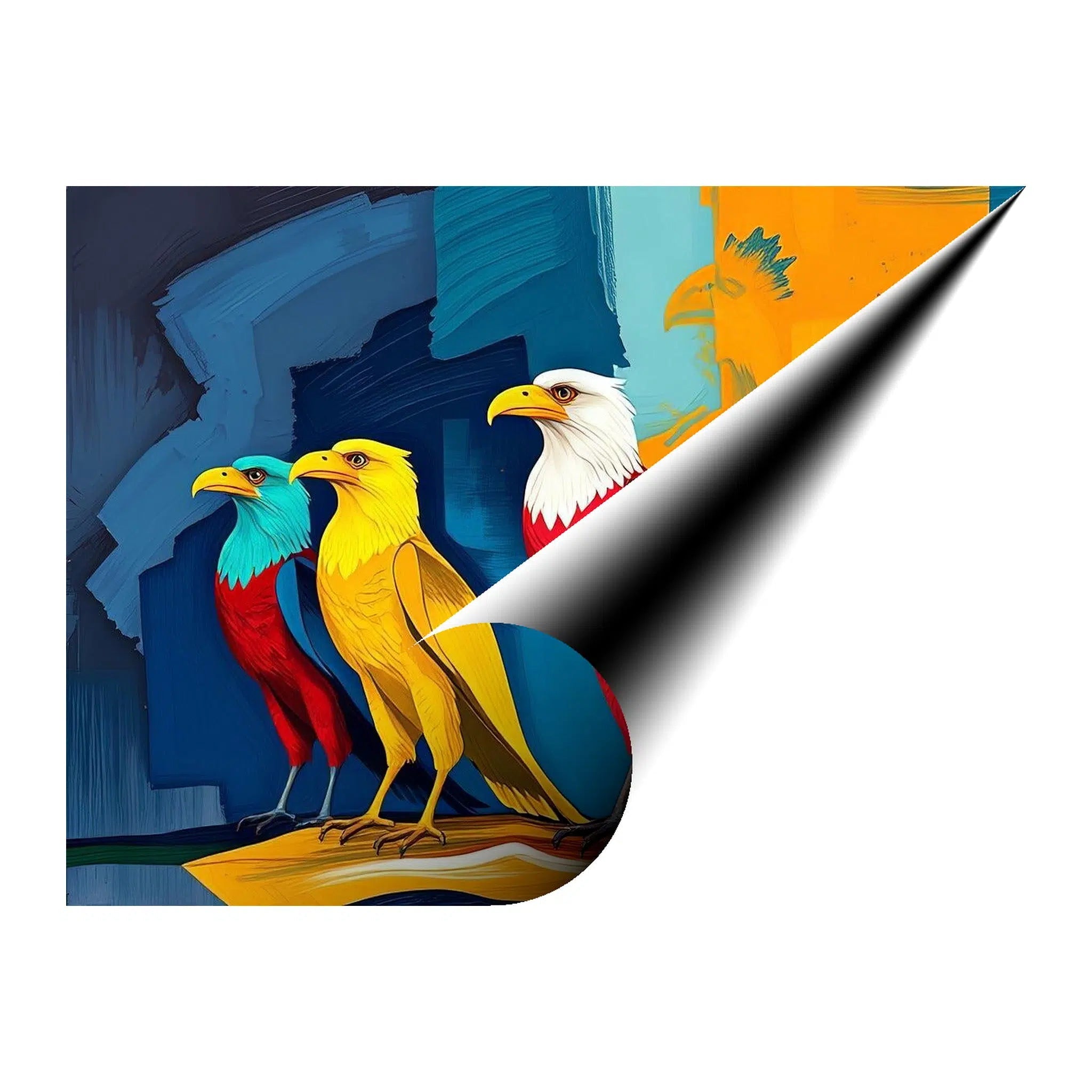 Looking Towards Birds Giclée Print 43600 Giclée Fine Art Matte Paper Print Visual Wall Art