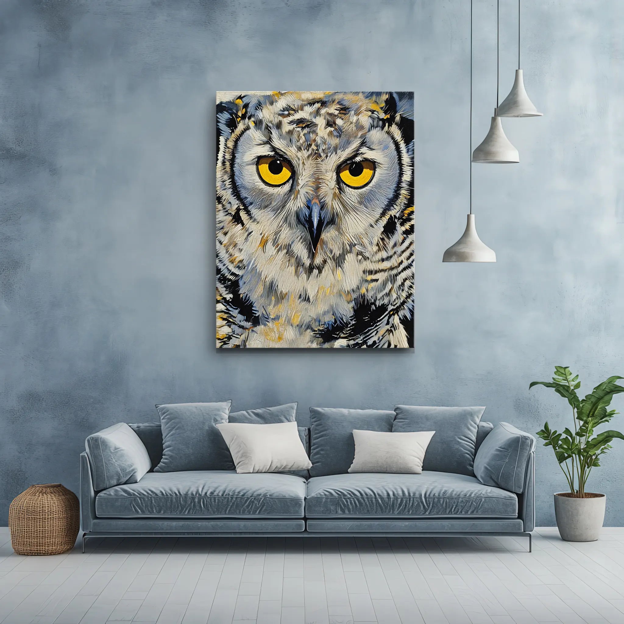 Luminous Owl Essence Giclée Print 454628 Visual Wall Art AR3:4V-AR4:5V Giclée Print