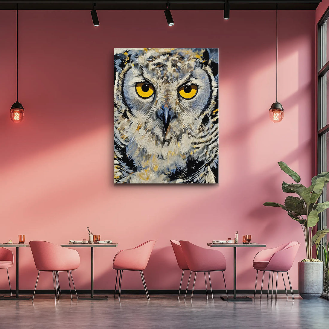 Luminous Owl Essence Giclée Print 454628 Visual Wall Art AR3:4V-AR4:5V Giclée Print