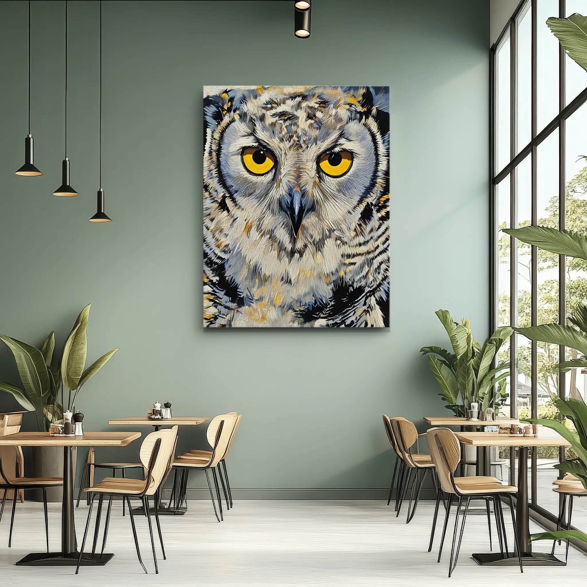 Luminous Owl Essence Giclée Print 454628 Visual Wall Art AR3:4V-AR4:5V Giclée Print