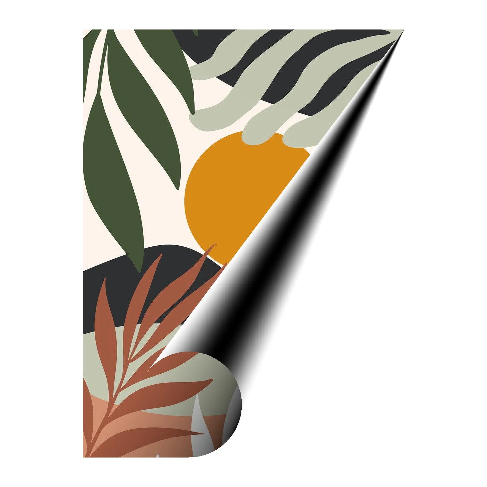 Lush Foliage Bohemian Giclée Print 34213 Giclée Fine Art Matte Paper Print Visual Wall Art