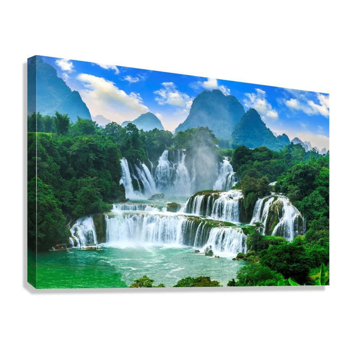 Magnificent Waterfall Giclée Print 32611 Giclée Stretched Canvas Print Visual Wall Art