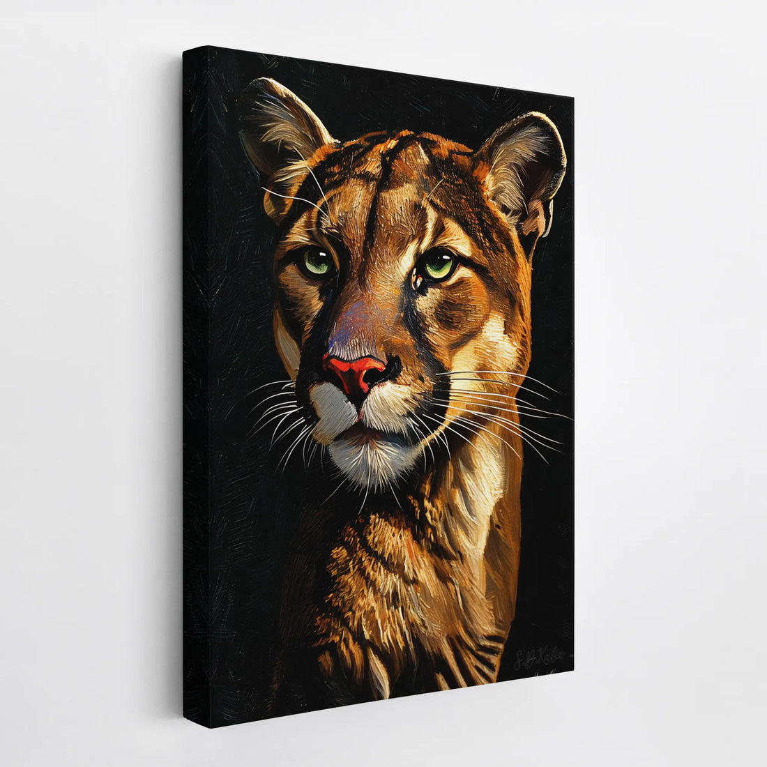 Majestic Cougar Portrait Giclée Print 231027 Visual Wall Art AR2:3V Giclée Print