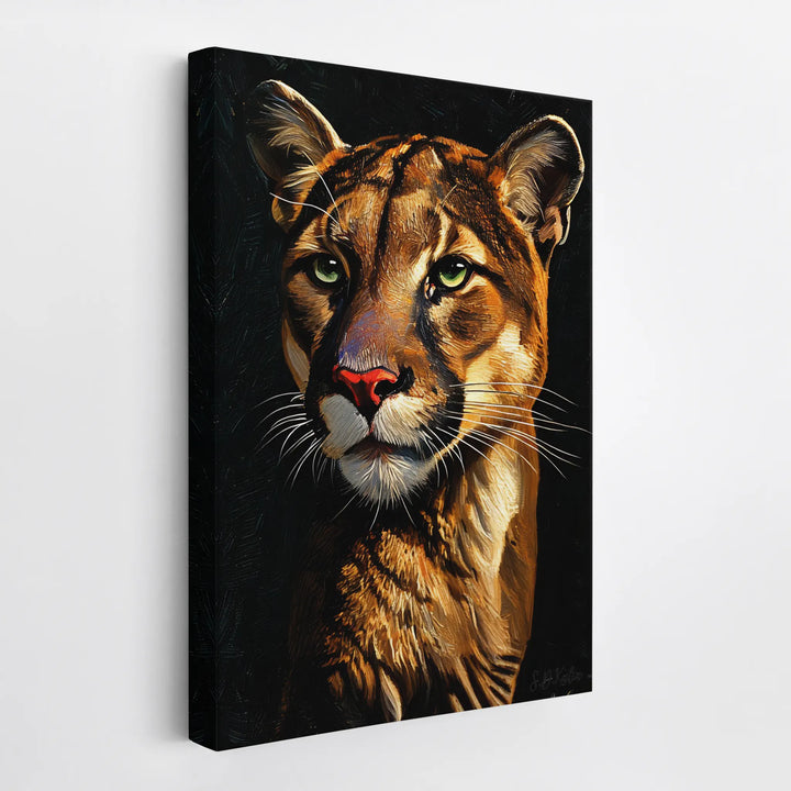 Majestic Cougar Portrait Giclée Print 231027 Visual Wall Art AR2:3V Giclée Print