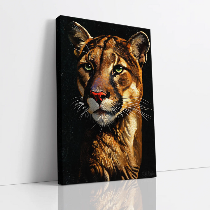 Majestic Cougar Portrait Giclée Print 231027 Visual Wall Art AR2:3V Giclée Print