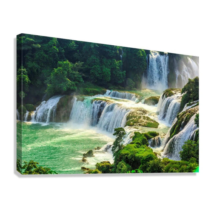 Majestic Waterfall Giclée Print 32604 Giclée Stretched Canvas Print Visual Wall Art