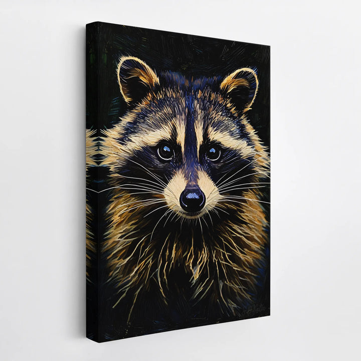 Masked Curiosity Raccoon Portrait Giclée Print 231091 Visual Wall Art AR2:3V Giclée Print