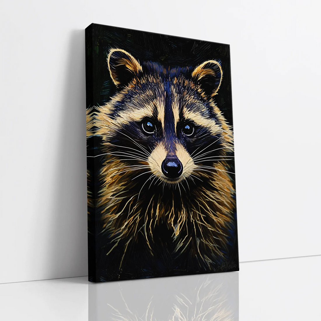 Masked Curiosity Raccoon Portrait Giclée Print 231091 Visual Wall Art AR2:3V Giclée Print