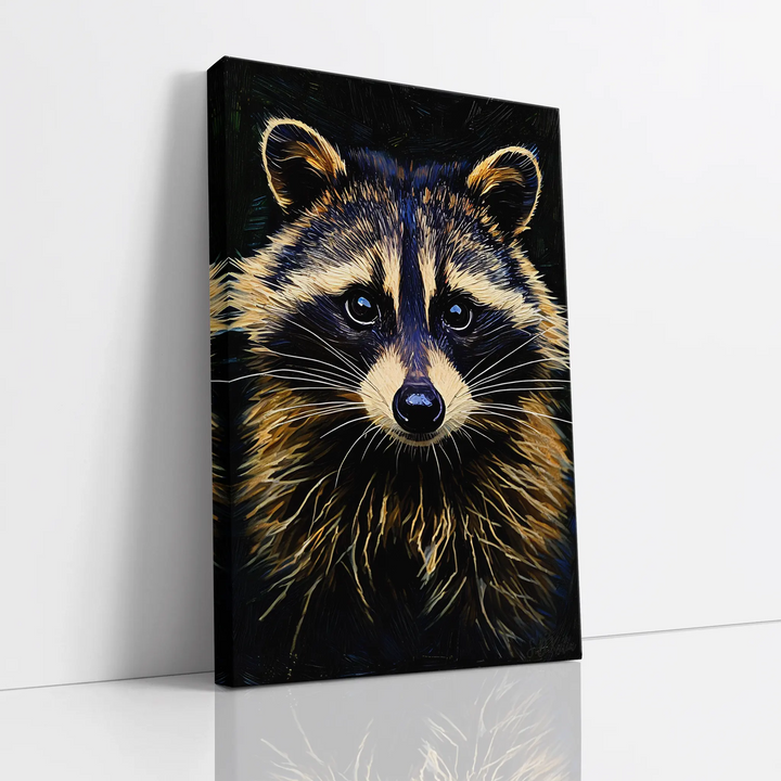 Masked Curiosity Raccoon Portrait Giclée Print 231091 Visual Wall Art AR2:3V Giclée Print
