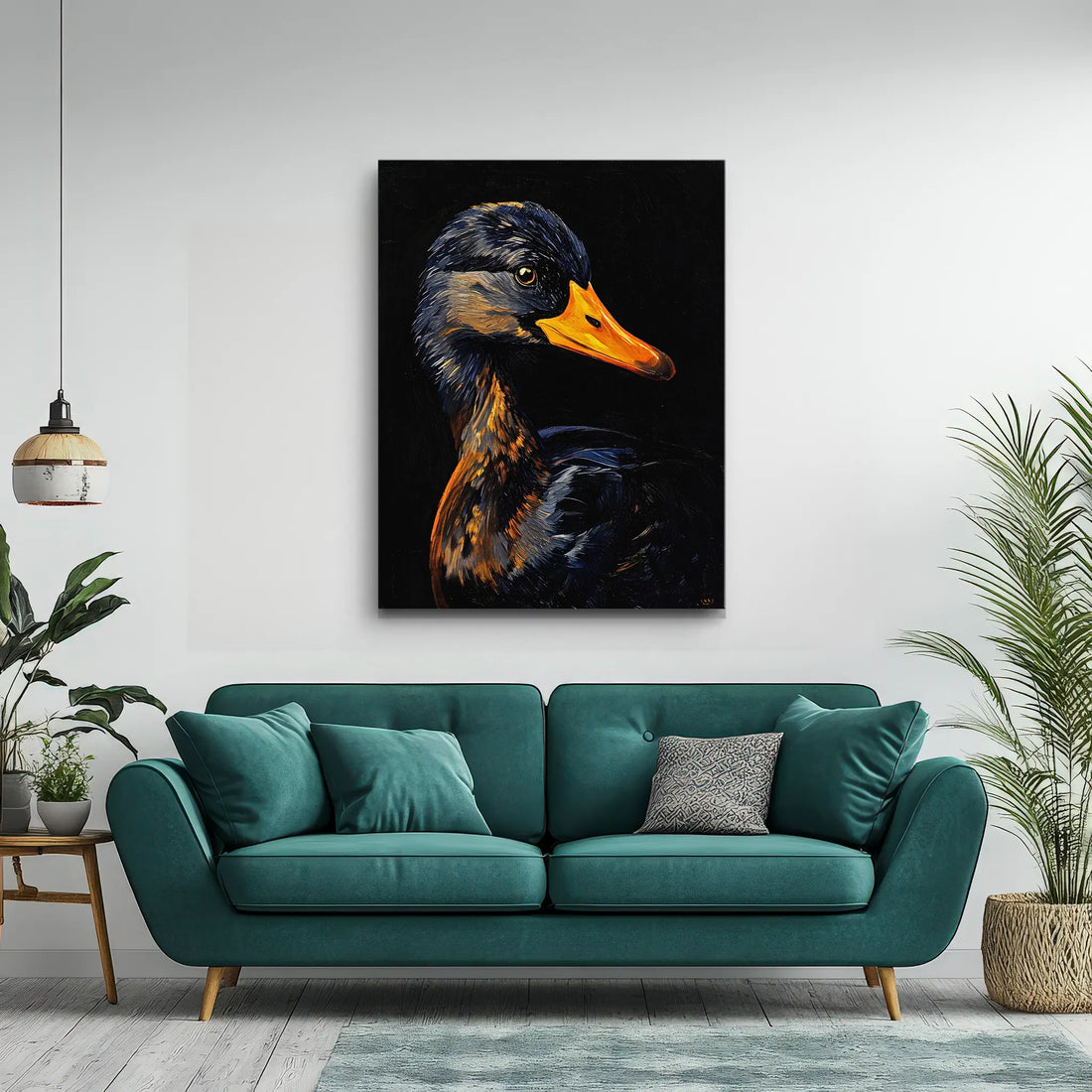 Midnight Mallard Duck Giclée Print 454631 Visual Wall Art AR3:4V-AR4:5V Giclée Print