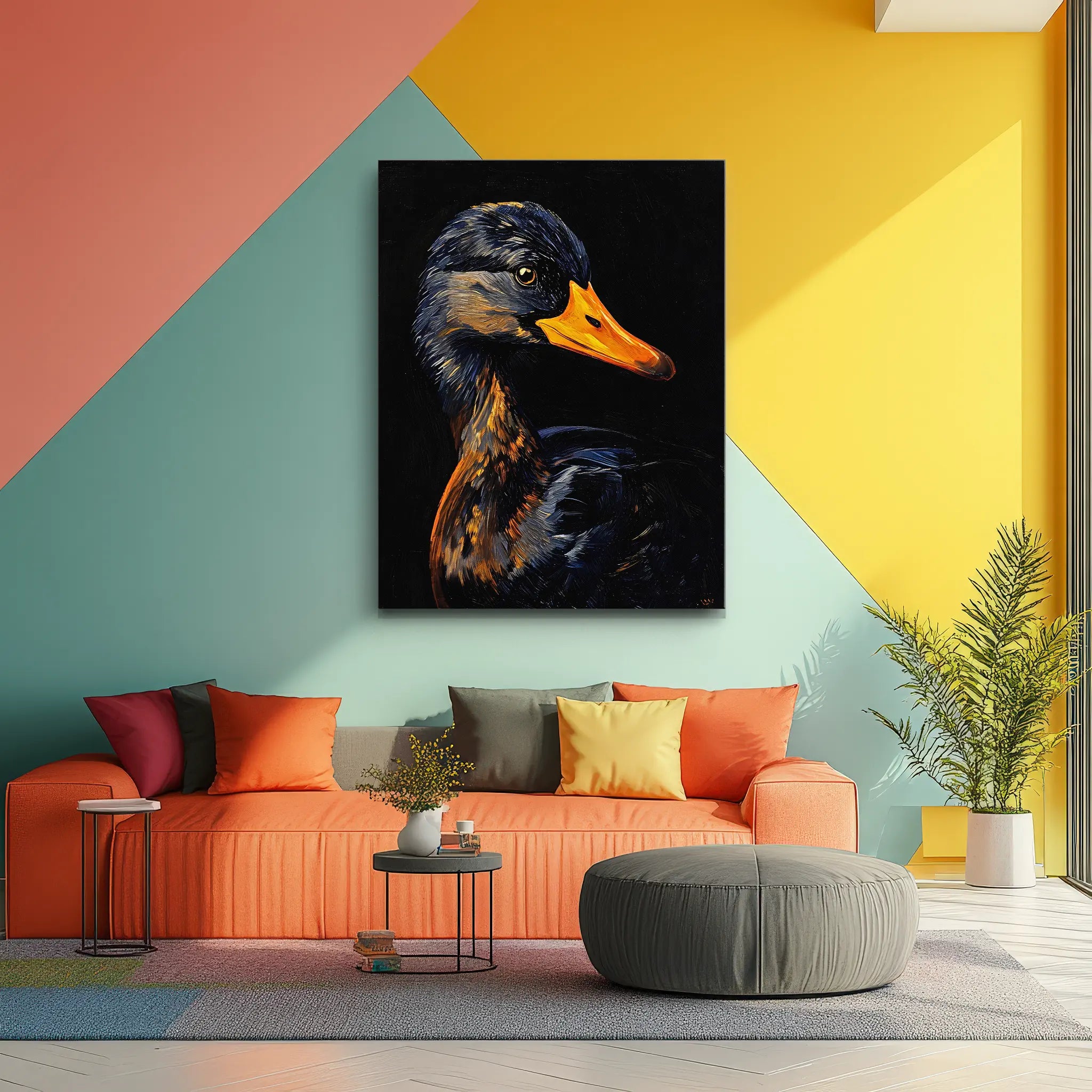 Midnight Mallard Duck Giclée Print 454631 Visual Wall Art AR3:4V-AR4:5V Giclée Print