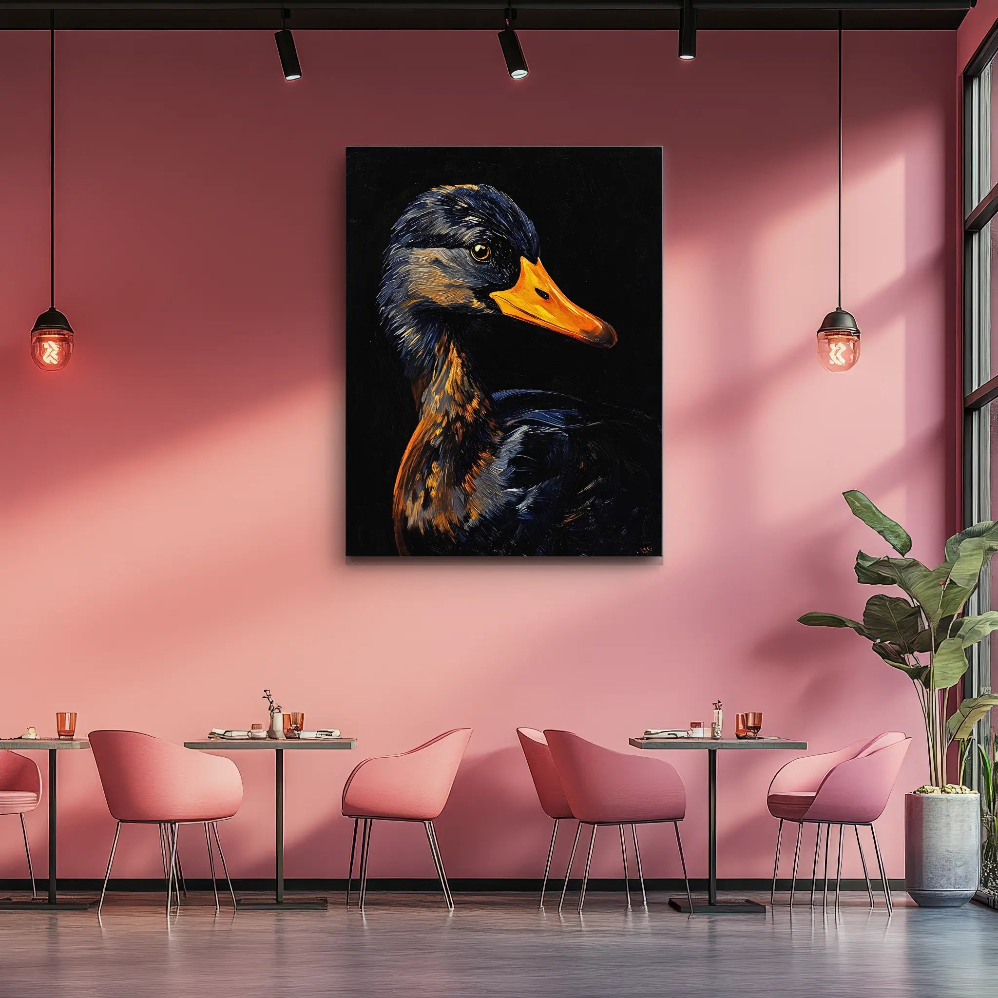 Midnight Mallard Duck Giclée Print 454631 Visual Wall Art AR3:4V-AR4:5V Giclée Print