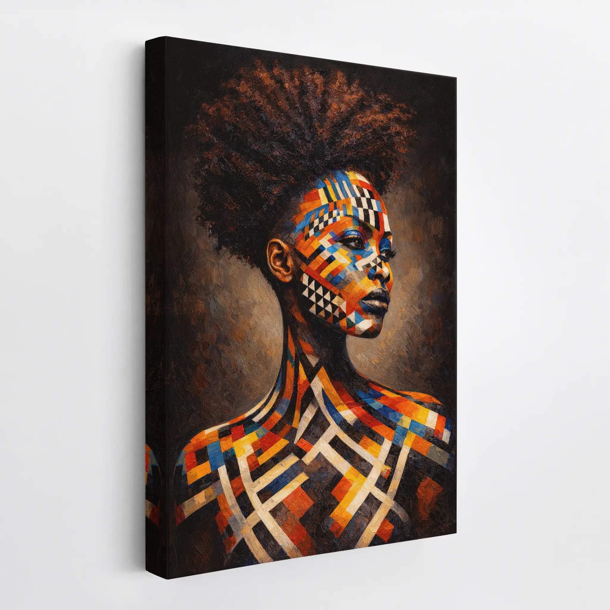 Mosaic Pattern Profile Portrait Giclée Print 235010 Visual Wall Art AR2:3V Giclée Print
