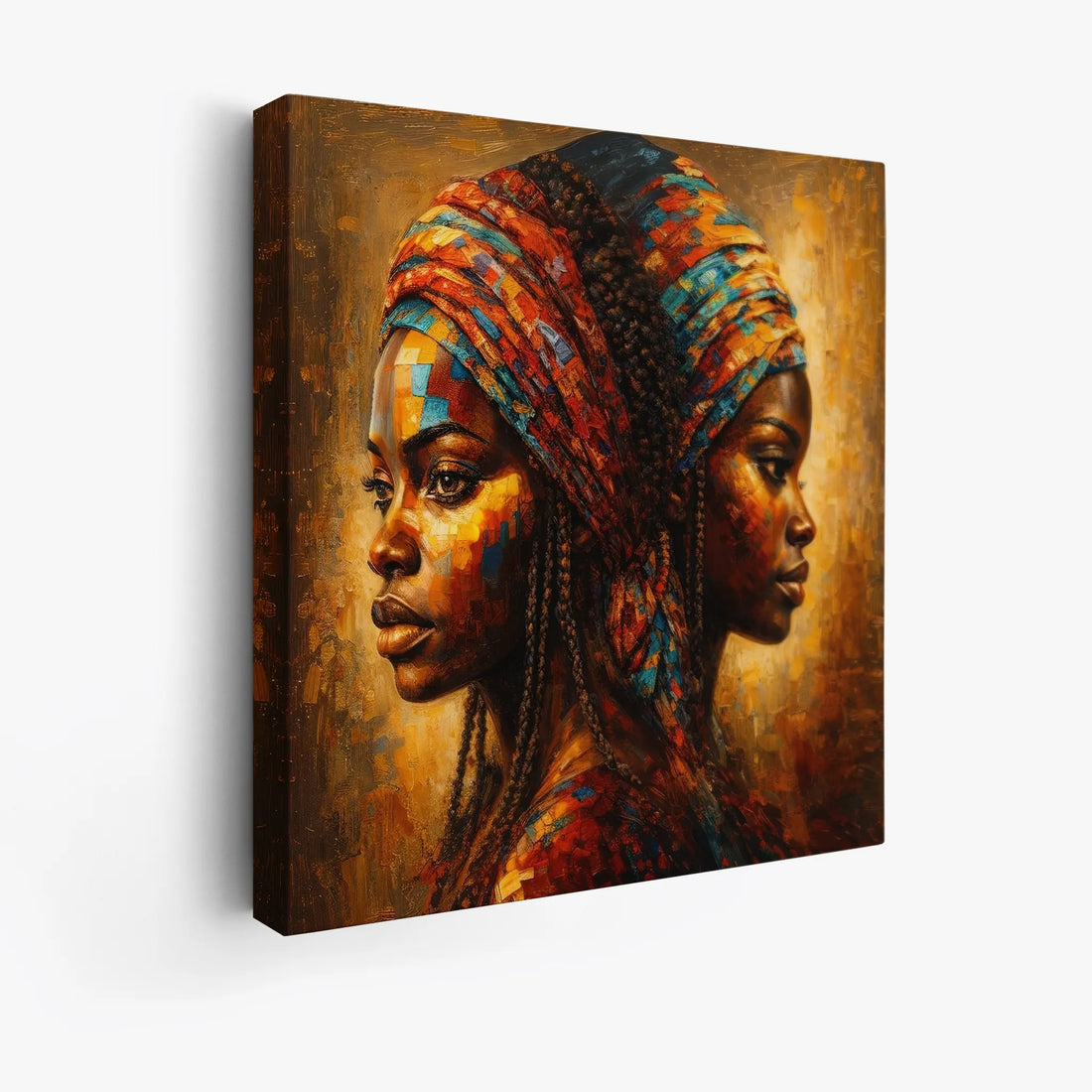 Mosaic of Memory Twin Profiles Giclée Print 119013 Visual Wall Art AR1:1S Giclée Print