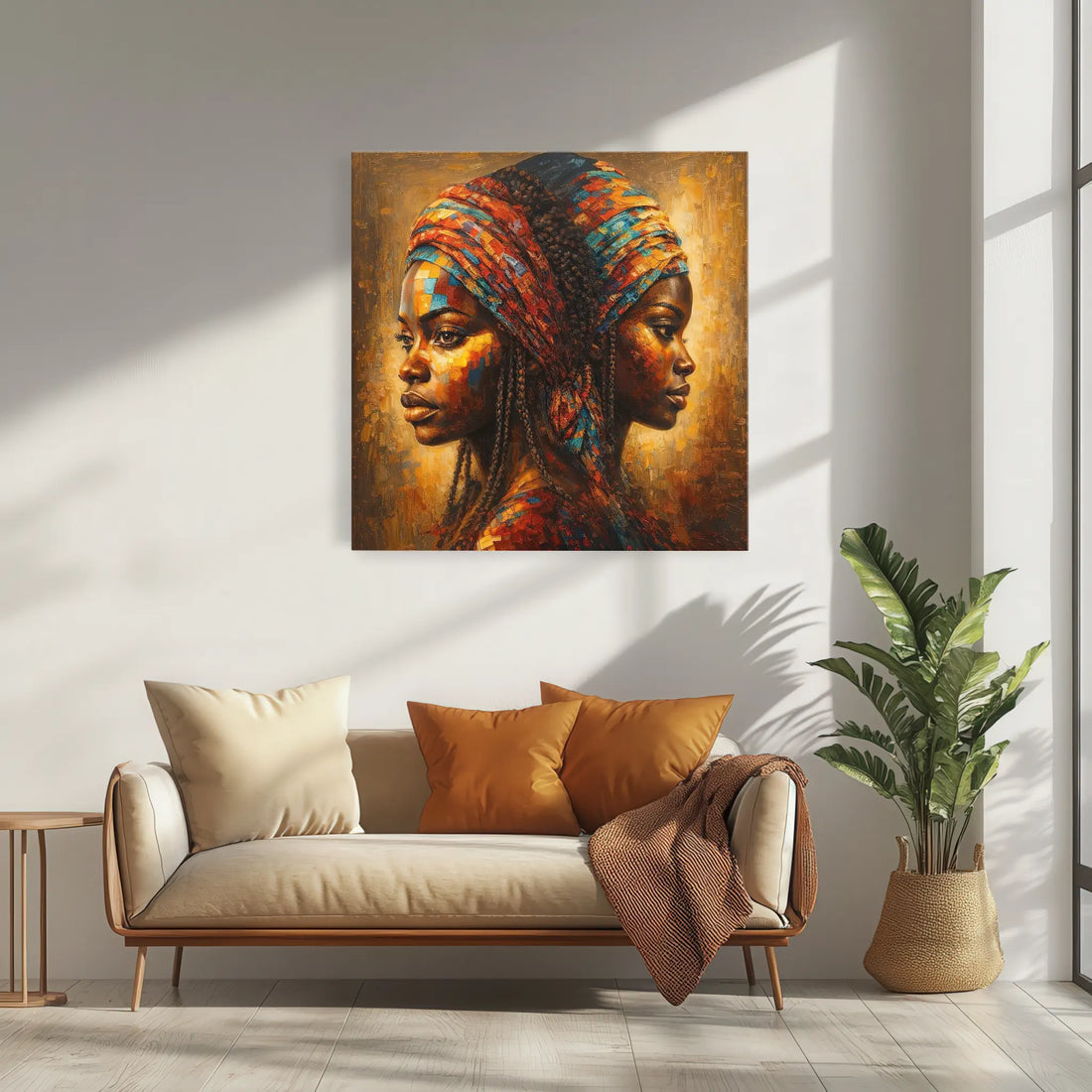 Mosaic of Memory Twin Profiles Giclée Print 119013 Visual Wall Art AR1:1S Giclée Print