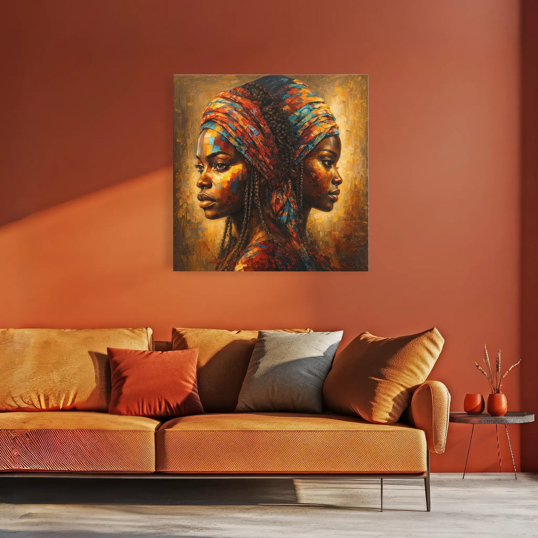 Mosaic of Memory Twin Profiles Giclée Print 119013 Visual Wall Art AR1:1S Giclée Print