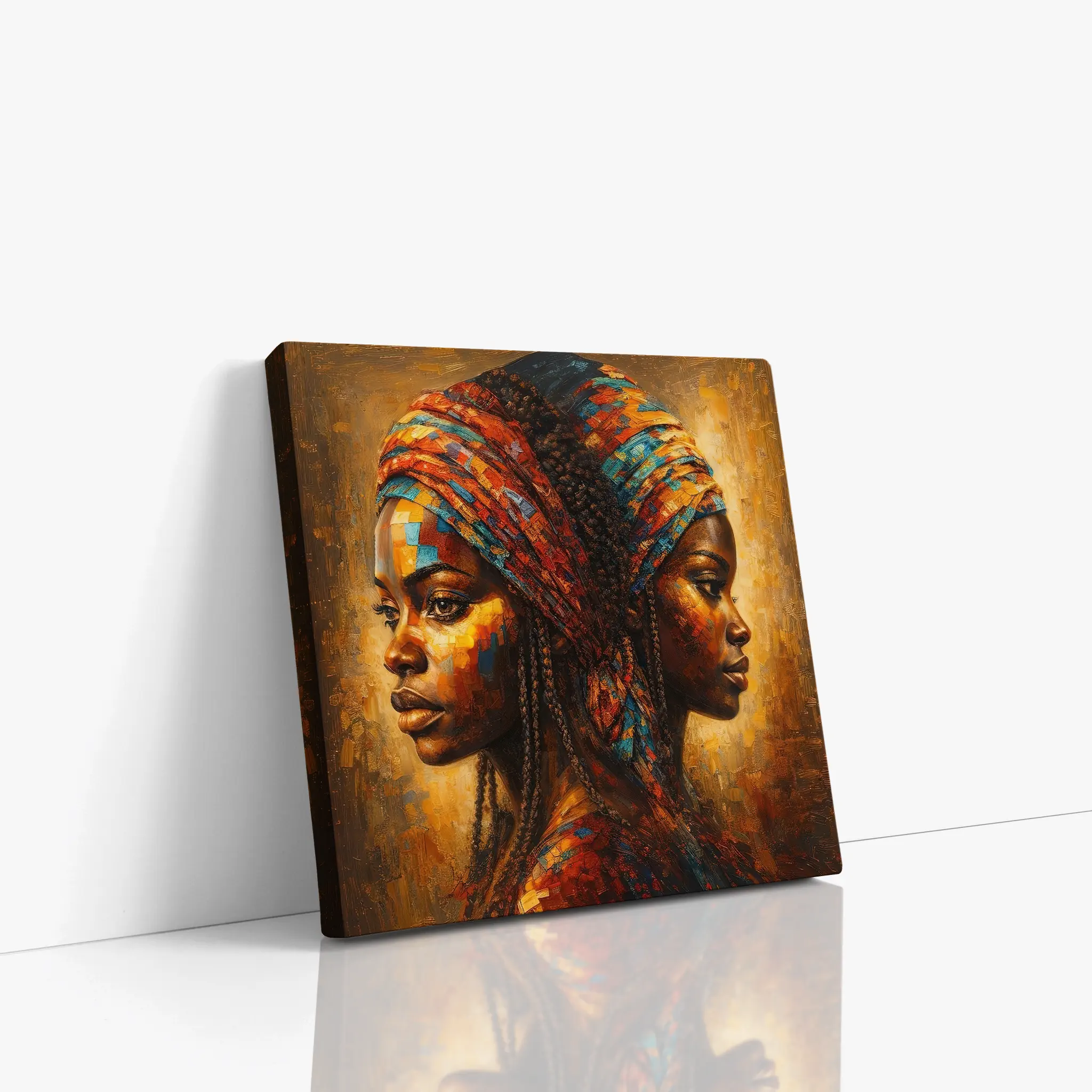 Mosaic of Memory Twin Profiles Giclée Print 119013 Visual Wall Art AR1:1S Giclée Print