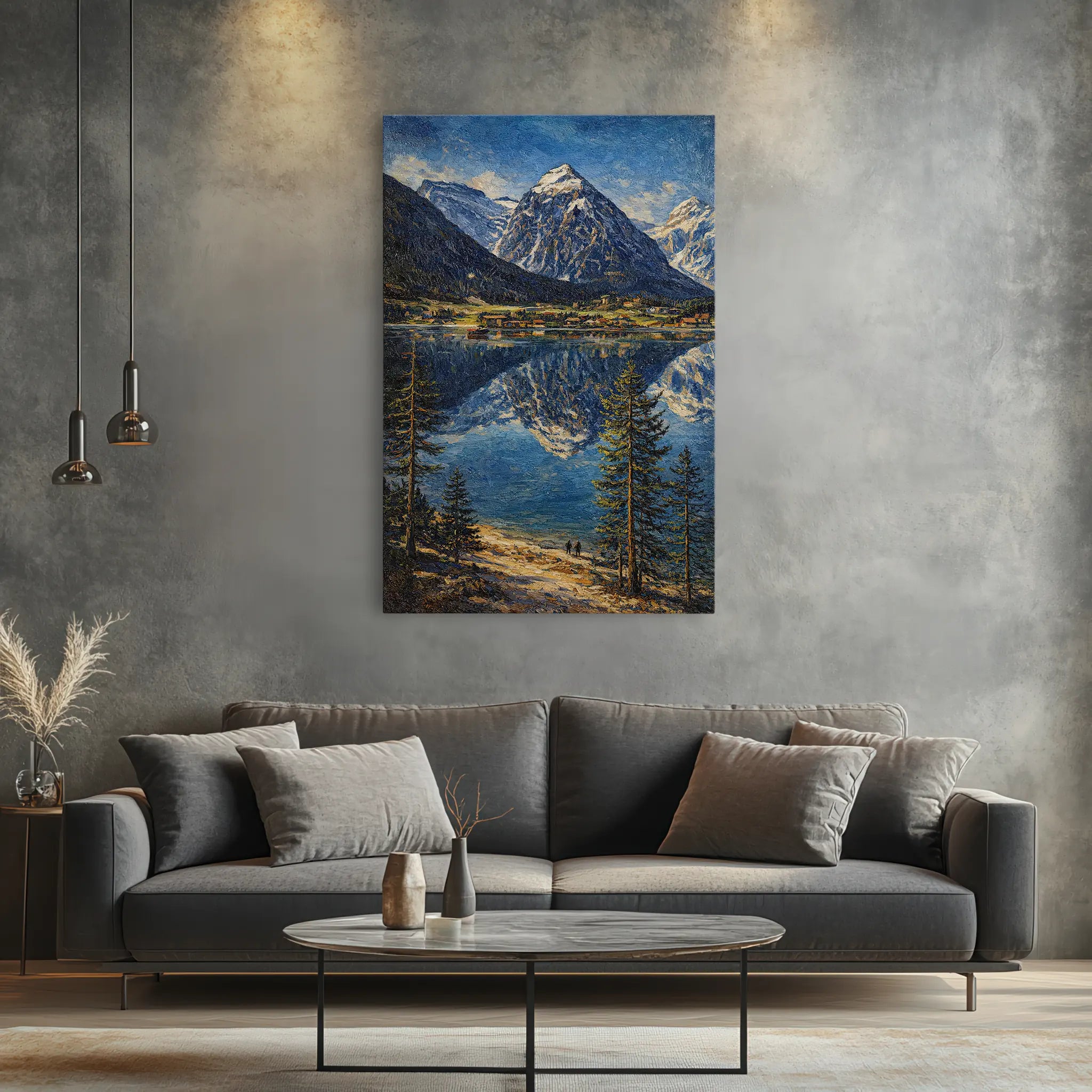 Mountain-Reflection-Lake-Giclée-Print-232007 Visual Wall Art AR2:3V Giclée Print