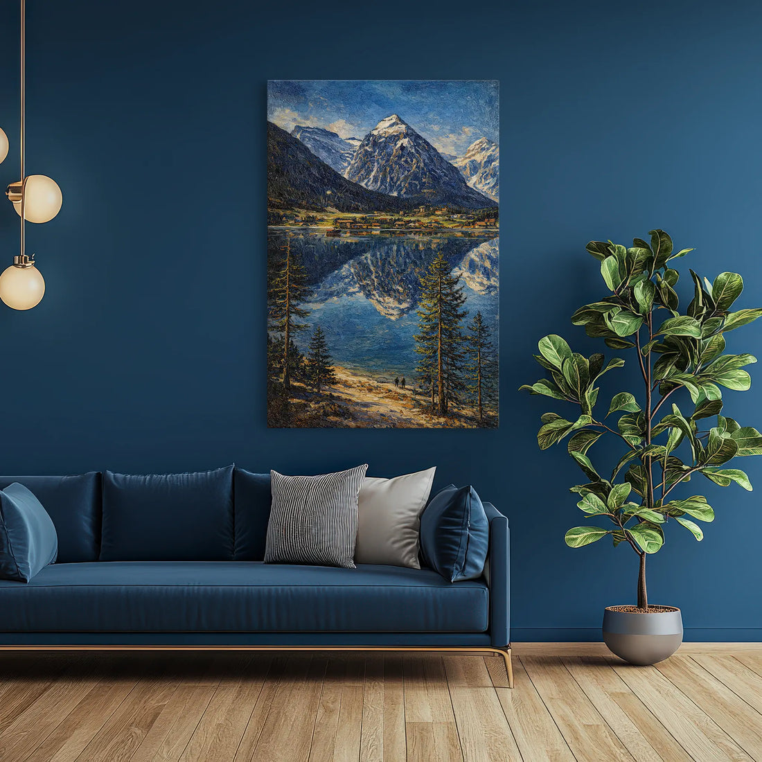 Mountain-Reflection-Lake-Giclée-Print-232007 Visual Wall Art AR2:3V Giclée Print