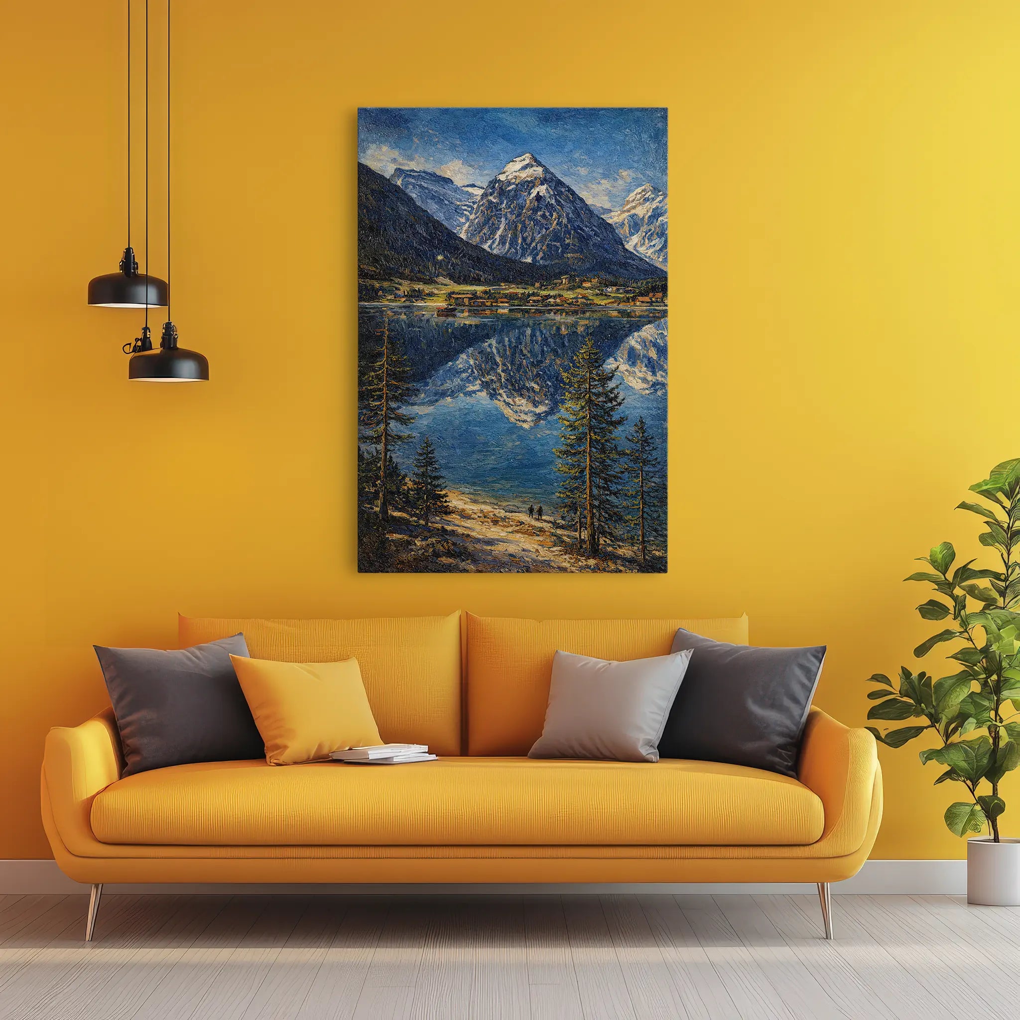 Mountain-Reflection-Lake-Giclée-Print-232007 Visual Wall Art AR2:3V Giclée Print