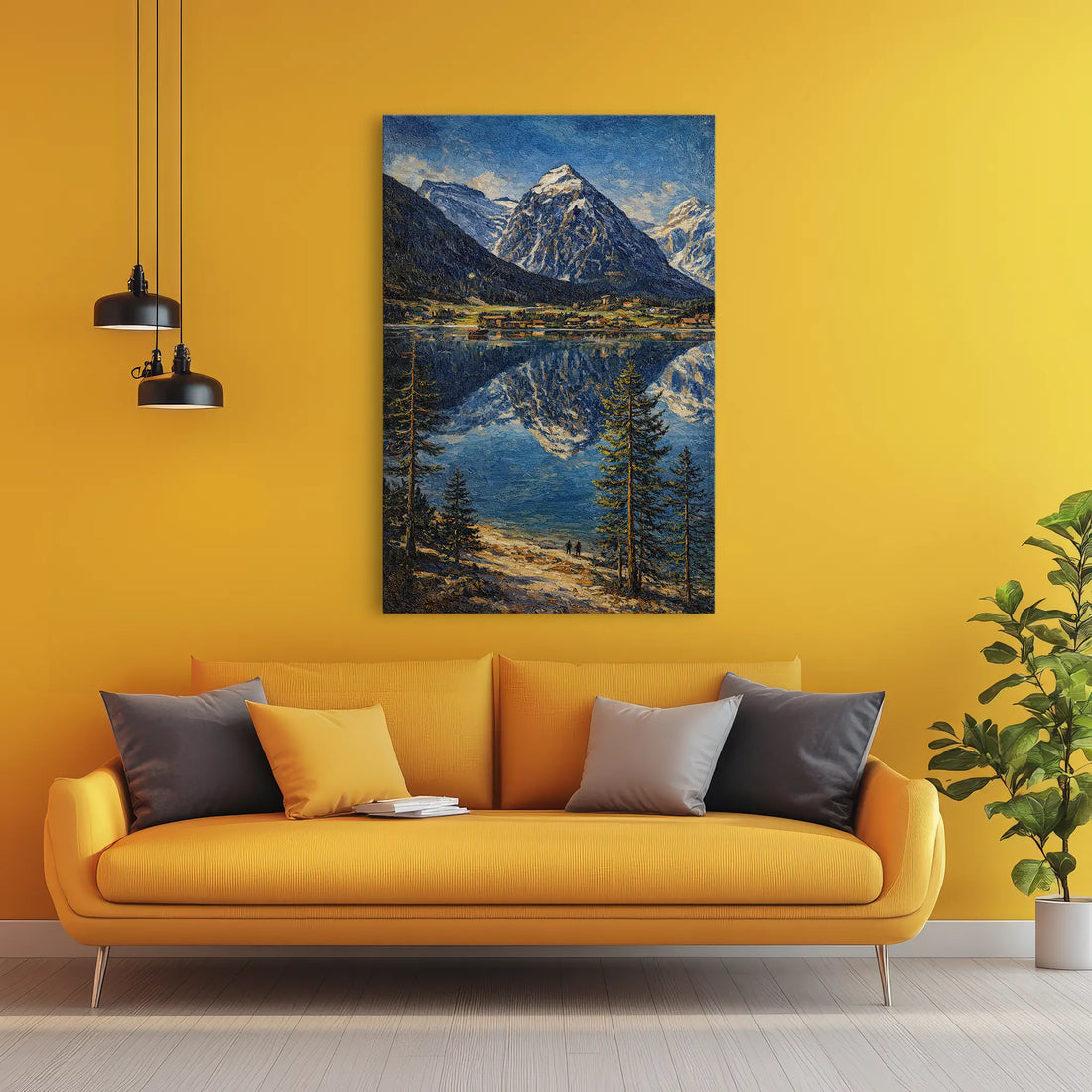 Mountain-Reflection-Lake-Giclée-Print-232007 Visual Wall Art AR2:3V Giclée Print