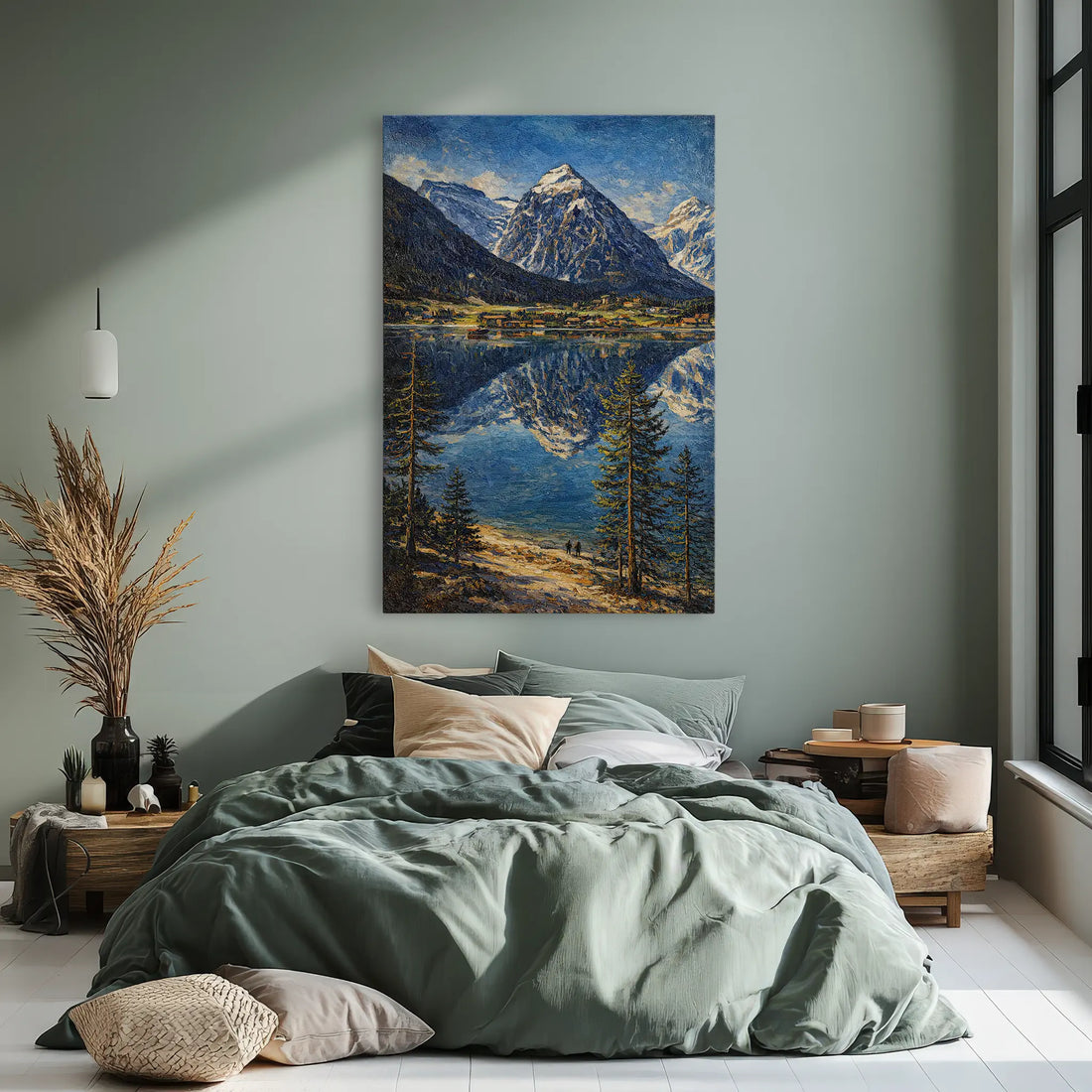 Mountain-Reflection-Lake-Giclée-Print-232007 Visual Wall Art AR2:3V Giclée Print