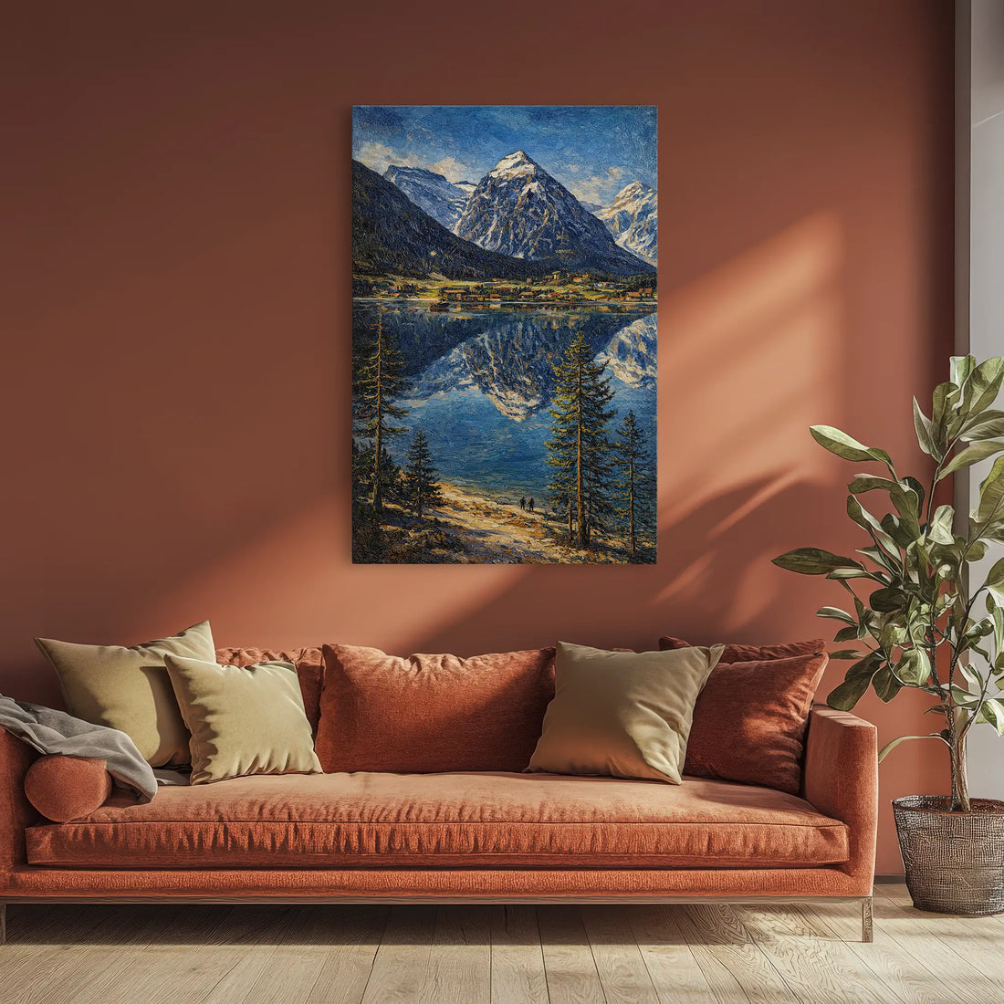 Mountain-Reflection-Lake-Giclée-Print-232007 Visual Wall Art AR2:3V Giclée Print