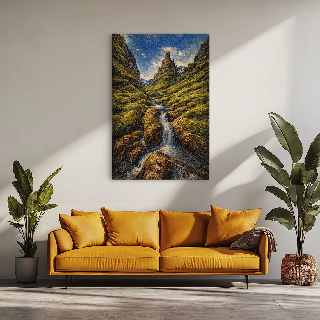 Mountain-Stream-Valley-Giclée-Print-232008 Visual Wall Art AR2:3V Giclée Print