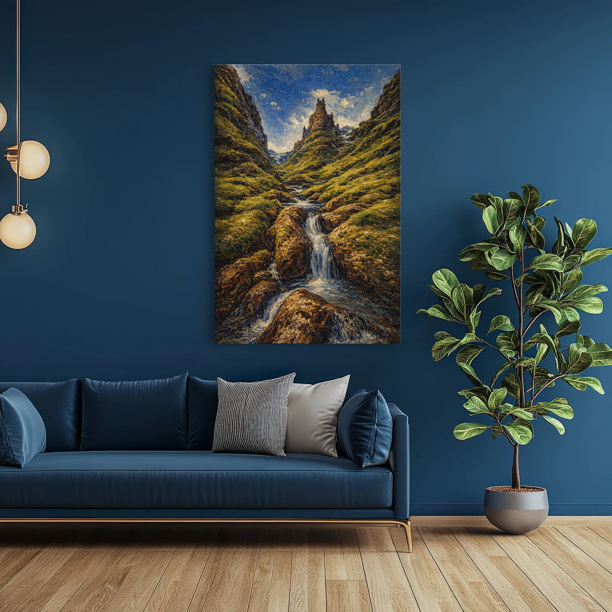 Mountain-Stream-Valley-Giclée-Print-232008 Visual Wall Art AR2:3V Giclée Print